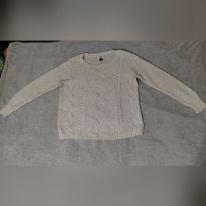 Old Navy Women's Size SP Cream Cable Knit Sweater